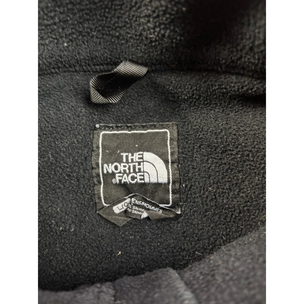 The North Face Denali Jacket Mens Large Black Polartec Fleece Full Zip Outdoor